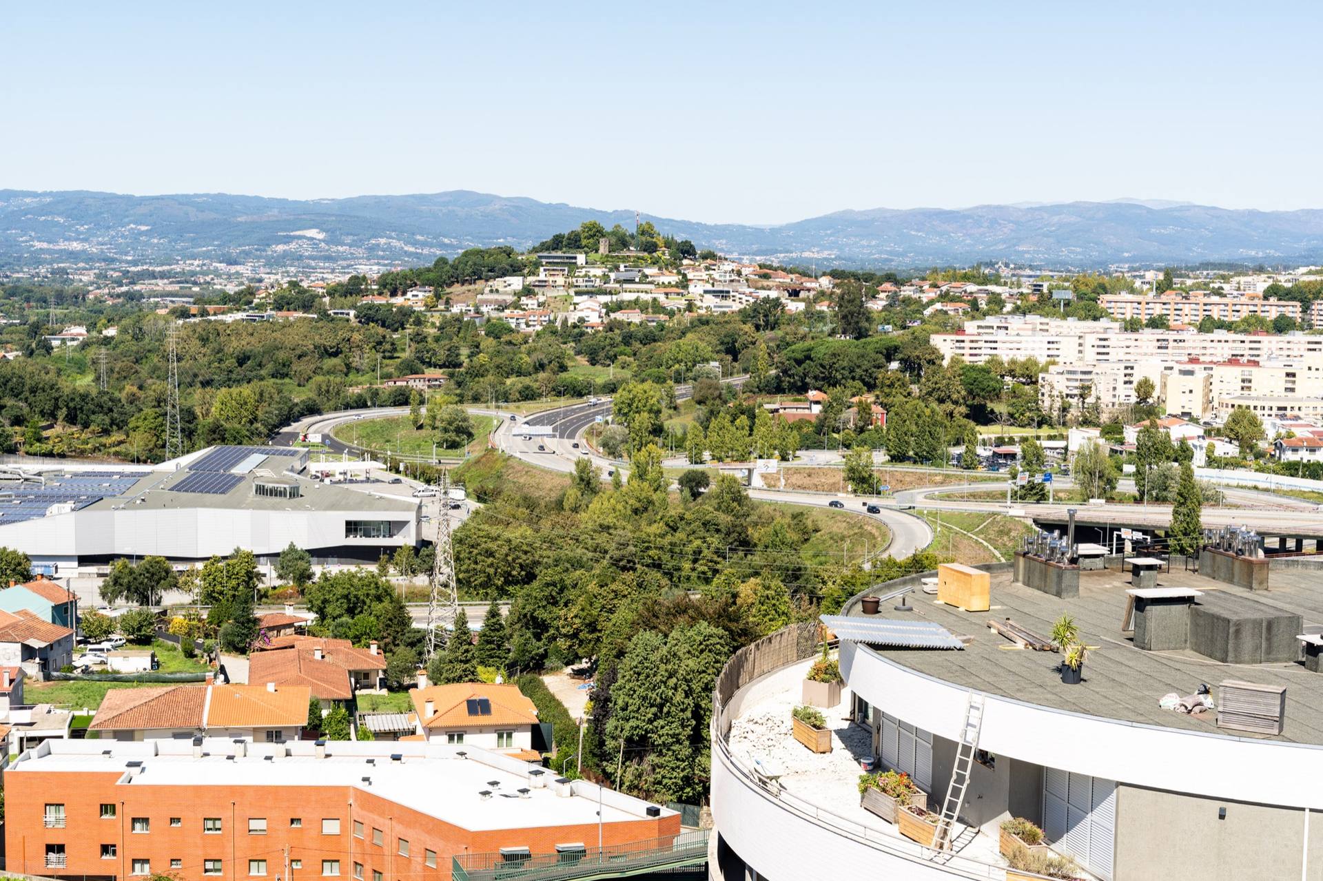 Vista panorâmica sobre Braga a partir do terraço